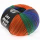 Lana Grossa LACE Merino Print | 116-orange/emerald/royal/taupe