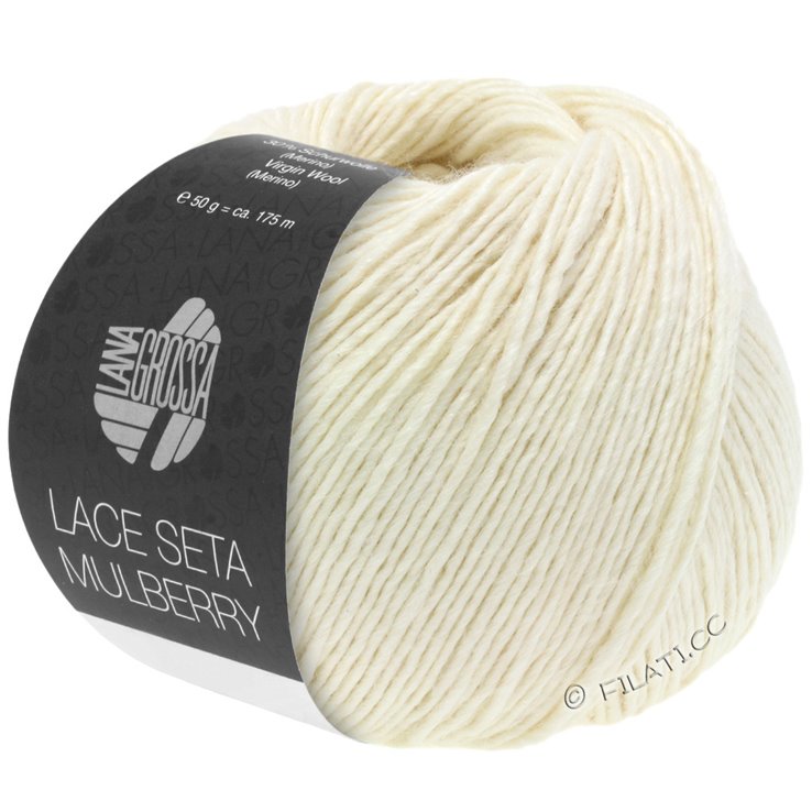 Lana Grossa LACE SETA MULBERRY | 01-white