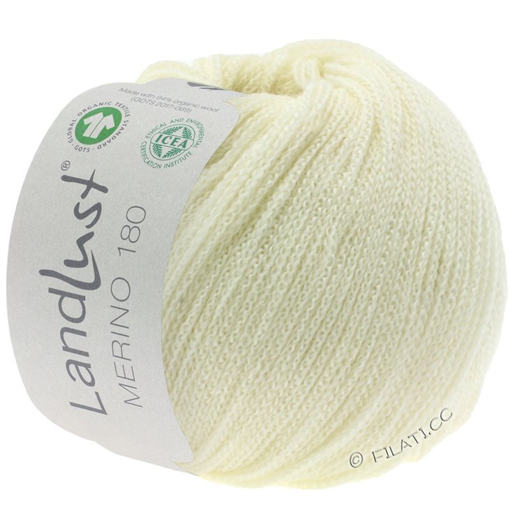 Lana Grossa LANDLUST MERINO 180 (GOTS & ICEA) | 201-raw white