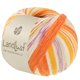 Lana Grossa LANDLUST DIE SOCKENWOLLE | 723-yellow orange/red orange/cream/lilac/subtle beige/salmon orange/red striped
