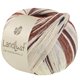 Lana Grossa LANDLUST DIE SOCKENWOLLE | 726-black brown/gray brown/ecru/light beige/night blue/dark red/light gray striped