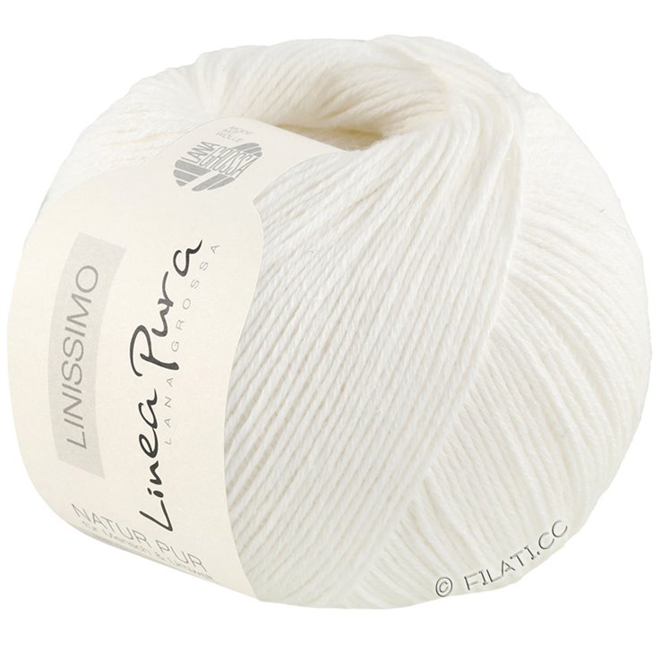 Lana Grossa LINISSIMO (Linea Pura) | 01-white