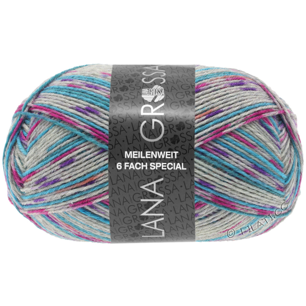 Lana Grossa MEILENWEIT 6-FACH 150g Print/Tweed