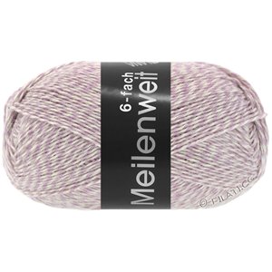Lana Grossa MEILENWEIT 6-FACH 150g Mouliné/Print/Tweed | 8509-gray purple/white