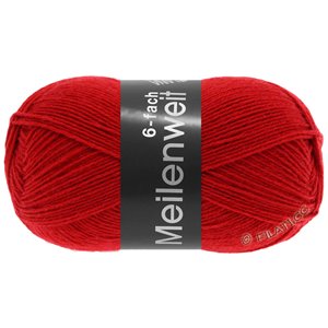 Lana Grossa MEILENWEIT 6-FACH 150g  Uni | 8966-red