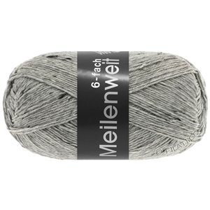Lana Grossa MEILENWEIT 6-FACH 150g Mouliné/Print/Tweed | 8972-light gray mottled