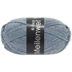 Lana Grossa MEILENWEIT 6-FACH 150g  Uni | 9226-light blue mottled