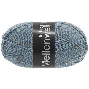 Lana Grossa MEILENWEIT 6-FACH 150g Mouliné/Print/Tweed | 9227-jeans blue mottled