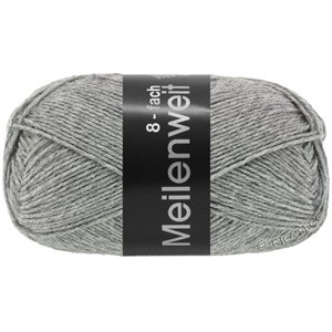 Lana Grossa MEILENWEIT 8-FACH 150g Uni | 9615-medium gray