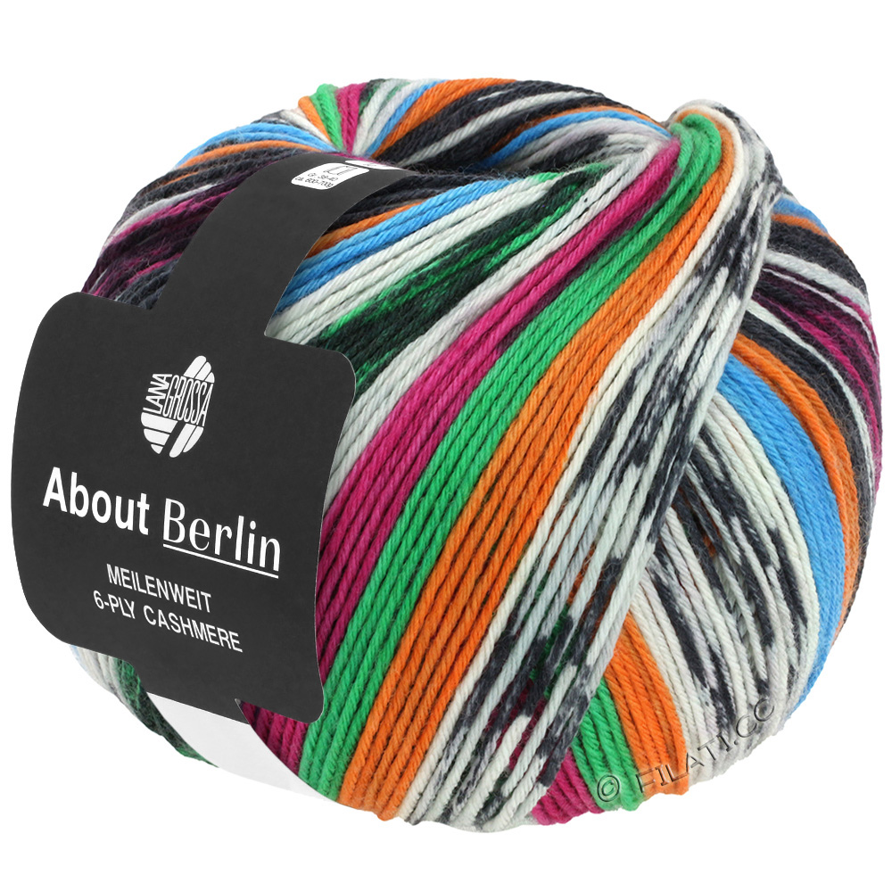 6-PLY Cashmere Wolle Kreativ About Berlin Meilenw 454 150g Fb Lana Grossa 