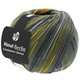 Lana Grossa MEILENWEIT 100g Cashmere Street (ABOUT BERLIN) | 835-dark gray/medium gray/silver gray/yellow/khaki green