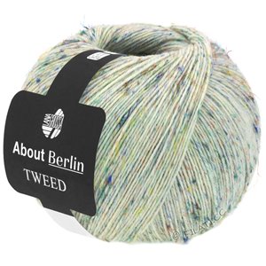 Lana Grossa MEILENWEIT 100g Tweed (ABOUT BERLIN) | 908-wool white mottled