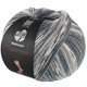 Lana Grossa MEILENWEIT 100g Cashmere Pista | 143-steel gray/dark gray/light gray/mouse gray/pastel blue striped