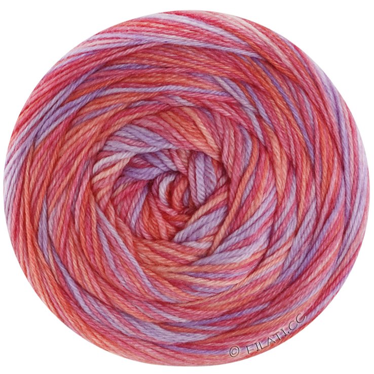 Lana Grossa MEILENWEIT 100g CONFETTINI | 4487-purple/pink/rose/salmon orange/violet blue