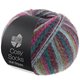 Lana Grossa MEILENWEIT 100g Cosy Socks Multi Stripes | 158-petrol/dark fuchsia/olive/mint turquoise/dark red