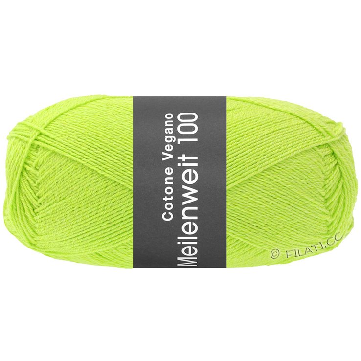 Lana Grossa MEILENWEIT 100g Cotone Vegano | 02-spring green