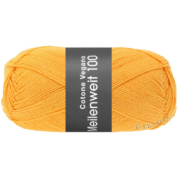 Lana Grossa MEILENWEIT 100g Cotone Vegano | 20-yellow