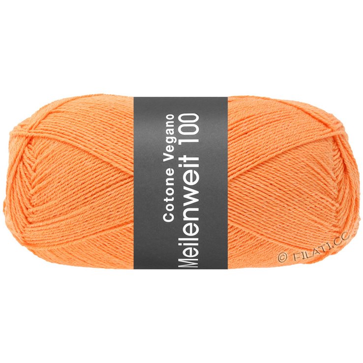 Lana Grossa MEILENWEIT 100g Cotone Vegano | 25-mango