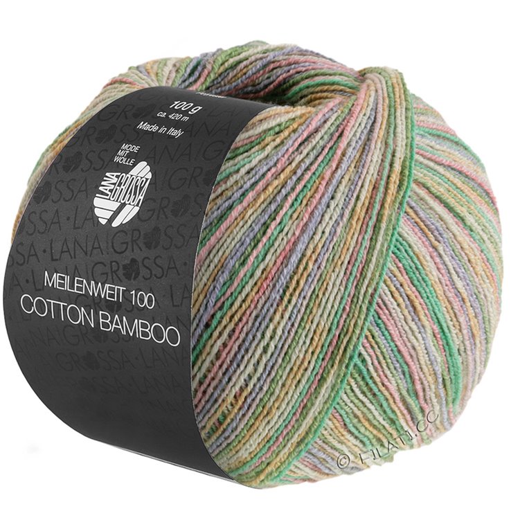 Lana Grossa MEILENWEIT 100g Cotton Bamboo Sole Mix | 6414-