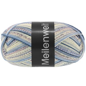 Lana Grossa MEILENWEIT 100g Blue Denim Mix | 4601-violet blue/ecru/light gray/medium gray/gray brown/black blue
