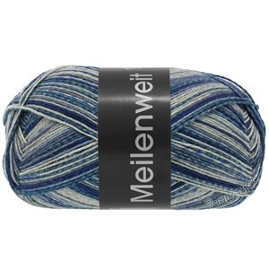 Lana Grossa MEILENWEIT 100g Blue Denim Mix | 4606-silver gray/light gray/dark gray/gray blue/night blue/jeans