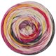 Lana Grossa MEILENWEIT 100g DUSK | 6211-purple/raw white/red/yellow/orange/fuchsia/dark gray