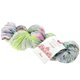 Lana Grossa MEILENWEIT 100g Merino Hand-dyed | 302-light gray/yellow green/pink/dark petrol/black green