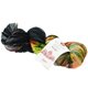 Lana Grossa MEILENWEIT 100g Merino Hand-dyed | 306-black/gray/white/blue petrol/green petrol/pink/jade/white green/rose