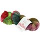Lana Grossa MEILENWEIT 100g Merino Hand-dyed | 307-green/dark red/black green/brown/red violet