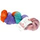 Lana Grossa MEILENWEIT 100g Merino Hand-dyed | 309-orange/blue violet/mint/yellow green/rose/pink/light blue