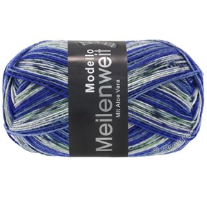 Lana Grossa MEILENWEIT 100g Modello | 4377-light gray/dark gray/green/royal/gray blue