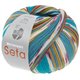 Lana Grossa MEILENWEIT 100g Seta Giappone | 3390-blackberry/green/turquoise blue/red violet/white/ochre/light green