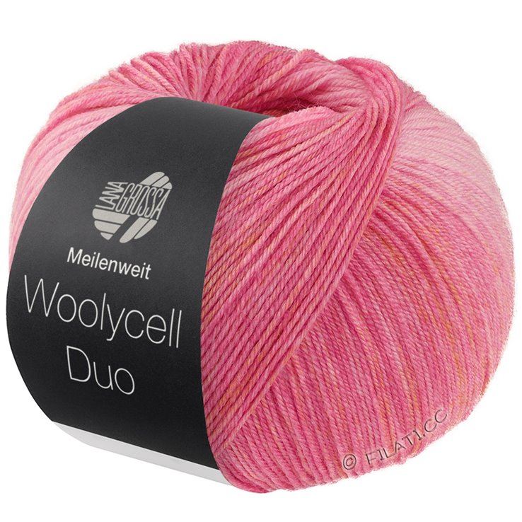 Lana Grossa MEILENWEIT 100g Woolycell Duo | 6001-rose/pink/pale orange