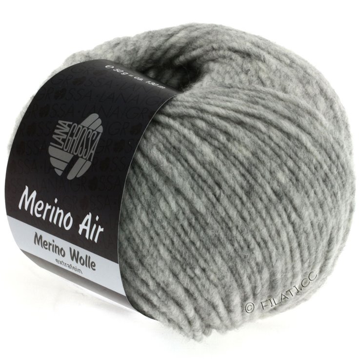 Lana Grossa MERINO AIR | 01-light gray mottled