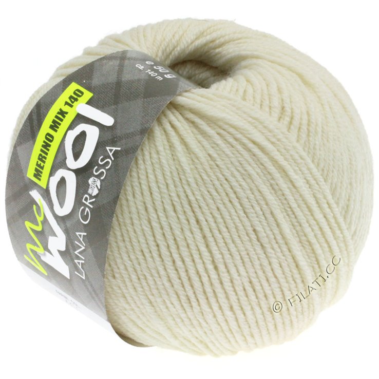 Lana Grossa MERINO Mix 140 (McWool) | 401-raw white