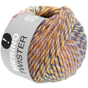 Lana Grossa MERINO TWISTER | 04-subtle blue/purple/orange/yellow/subtle purple