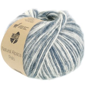 Lana Grossa NATURAL ALPACA Pelo | 204-raw white/gray blue