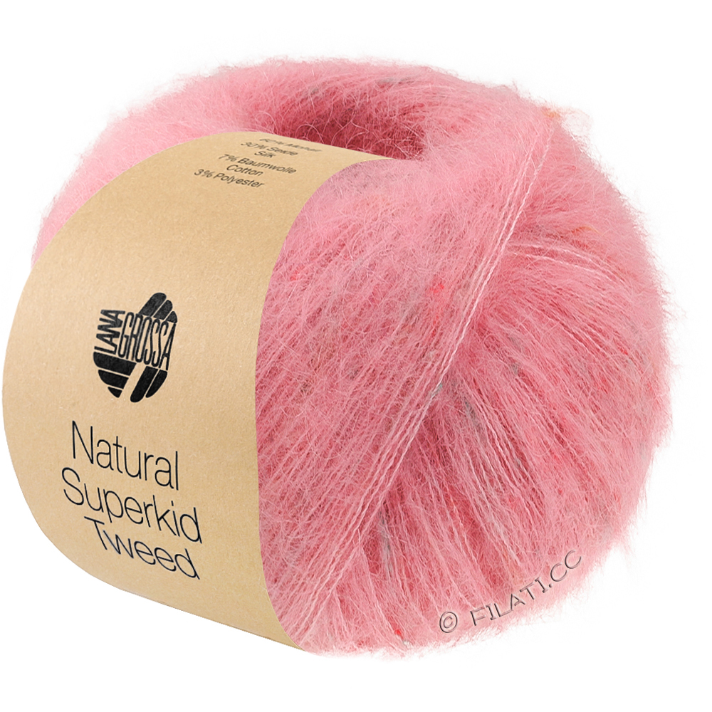 Lana Grossa NATURAL SUPERKID TWEED | 638-carnation pink