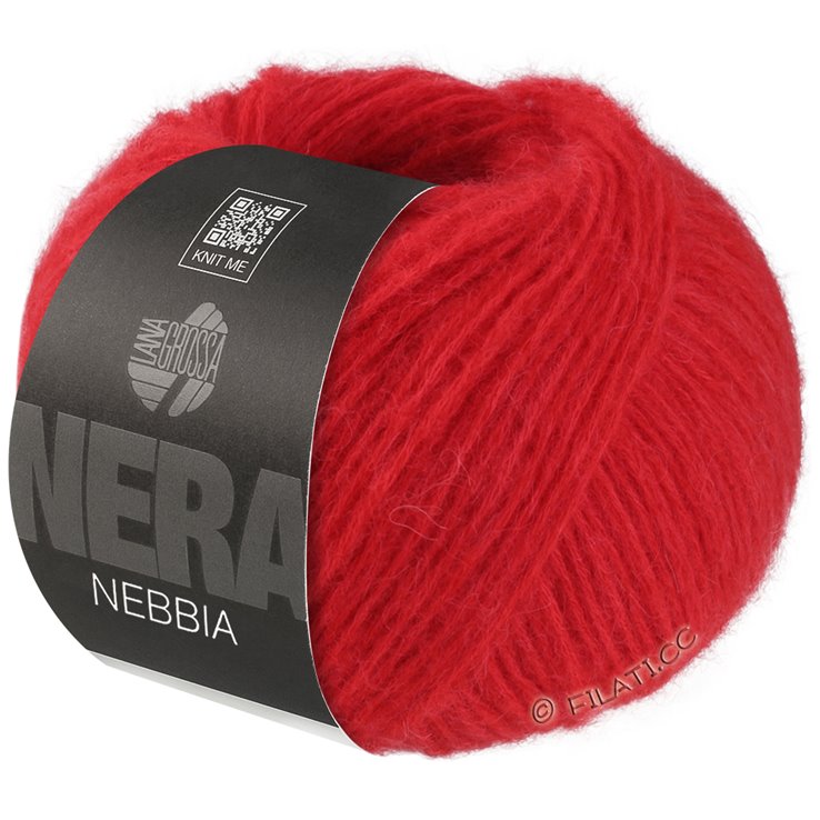Lana Grossa NEBBIA (Nera) | 02-luminous red