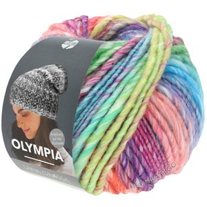 Lana Grossa OLYMPIA Classic | 104-turquoise/pink/jeans/purple/rose/salmon/white green/jade/azure blue