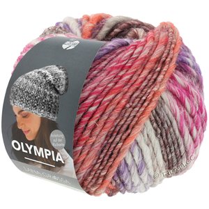 Lana Grossa OLYMPIA Classic | 107-purple/blackberry/gray/pink/light gray/salmon/dark red/lilac