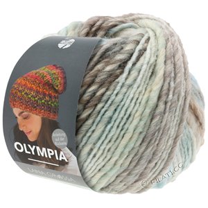 Lana Grossa OLYMPIA Classic | 084-mint/pastel blue/beige/white/gray brown/gray
