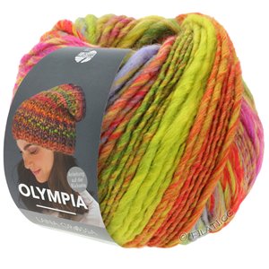 Lana Grossa OLYMPIA Classic | 099-pink/red/mustard/gray purple/olive/green