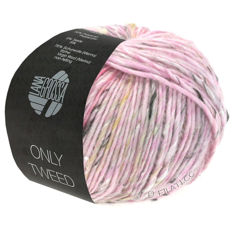 Lana Grossa ONLY TWEED | 101-lilac/natural/gray