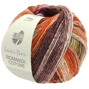 Lana Grossa ROMANZA COTONE (Linea Pura) | 03-mustard yellow/fuchsia/rust/natural/mocha