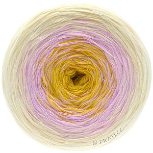 Lana Grossa SHADES OF COTTON | 111-raw white/subtle beige/lilac/mustard yellow