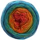 Lana Grossa SHADES OF MERINO COTTON | 601-terracotta/orange/yellow/yellow green/turquoise/navy