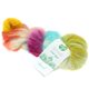 Lana Grossa SILKHAIR Hand-dyed | 609-ecru/light gray/light blue/yellow/terracotta/red violet/dark gray