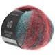 Lana Grossa SILKHAIR Print/Landlust | 357-turquoise green/light red/dark red/dark petrol