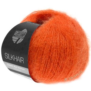 Lana Grossa SILKHAIR  Uni/Melange | 136-dark orange